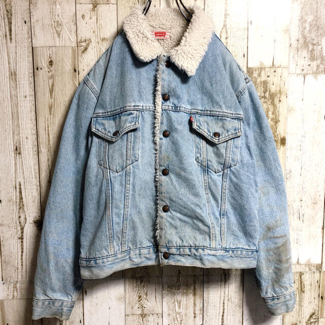 Levi's - リーバイス USA製 サイズ38 内ボア デニムジャケット/Gジャン