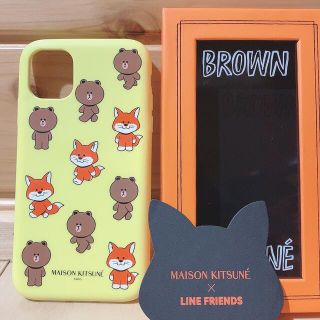 メゾンキツネ LINEフレンズ iPhoneケース iPhone11