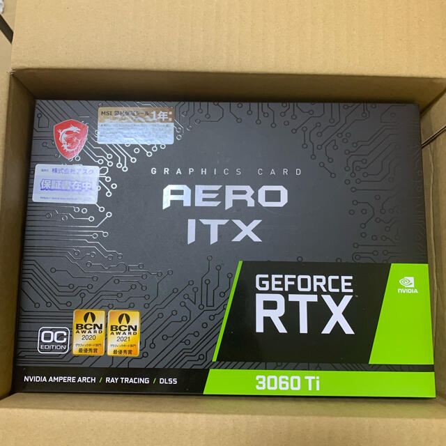 最初の 【新品未開封】RTX 3060 Ti AERO ITX 8G OC LHR PCパーツ - www