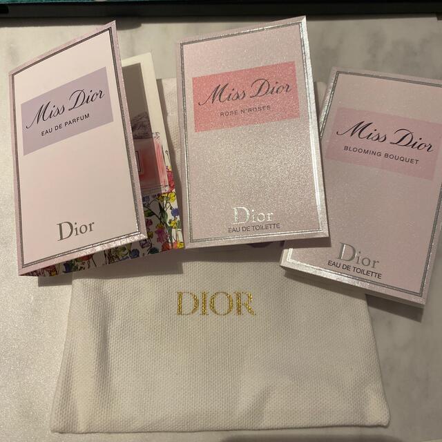 Dior(ディオール)のDior 香水3種類×ミニ巾着 コスメ/美容の香水(香水(女性用))の商品写真