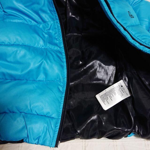 H&M(エイチアンドエム)の9-12M（80)　　中綿ブルージャケット　フード取り外し可 キッズ/ベビー/マタニティのベビー服(~85cm)(ジャケット/コート)の商品写真