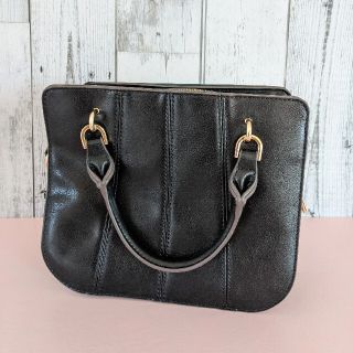 ジーナシス(JEANASIS)の【美品】JEANASiS　ジーナシス　スクエアボストンバッグ　ハンドバッグ(ハンドバッグ)