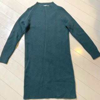 フィフス(fifth)の【美品】fifth ダークグリーン ニットワンピース(ひざ丈ワンピース)