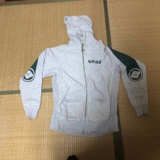 エビス(EVISU)のEVISU カモメ　パーカー　グレー×緑(パーカー)