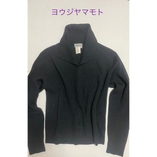 ヨウジヤマモト(Yohji Yamamoto)の激レア!ヨウジヤマモトニット　畦編みニット　ノワールブラック(ニット/セーター)