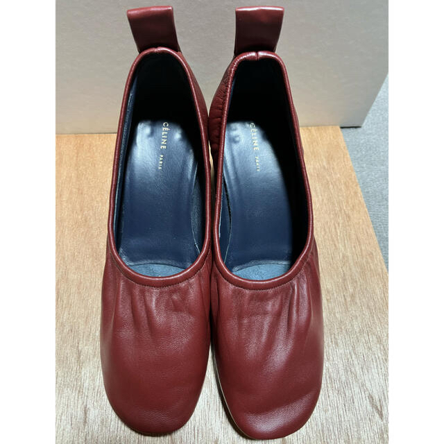 celine セリーヌ バレリーナ バーガンディ-