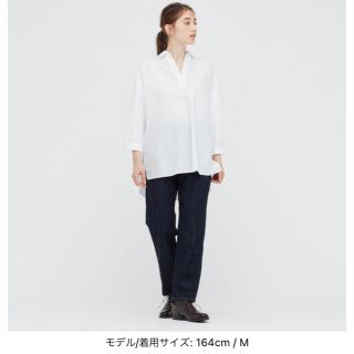 ユニクロ(UNIQLO)の【ユニクロ】コットンリラックススキッパーシャツ　七分袖(シャツ/ブラウス(長袖/七分))