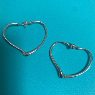 ティファニー(Tiffany & Co.)のTiffany オープンハート　フープピアス(ピアス)