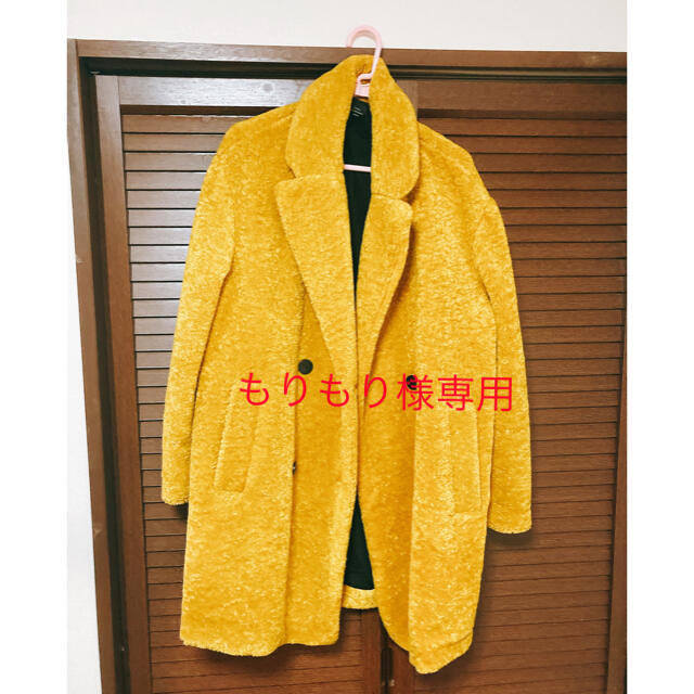 ZARA(ザラ)のzara マスタードコート レディースのジャケット/アウター(ロングコート)の商品写真