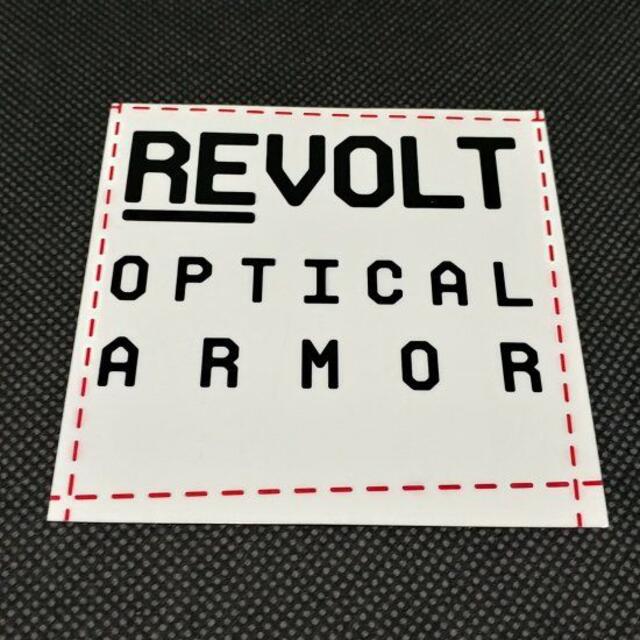 REVOLT リボルト ステッカー【SHEET STICKER】白 9cm スポーツ/アウトドアのスノーボード(その他)の商品写真