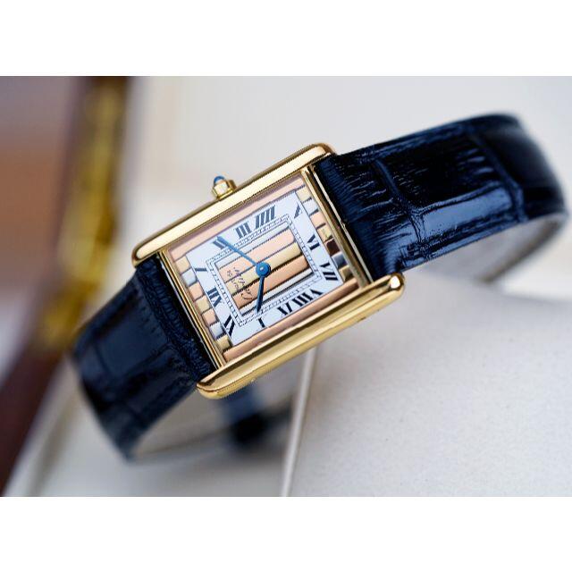 Cartier(カルティエ)の専用 美品 カルティエ マスト タンク スリーカラーゴールド ストライプ LM メンズの時計(腕時計(アナログ))の商品写真