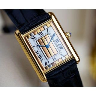 美品 カルティエ マスト タンク スリーカラーゴールド LM Cartier