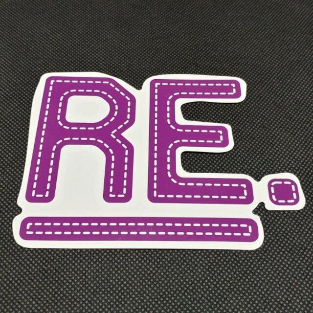 REVOLT リボルト ステッカー【Re LOGO SHEET】紫14×11cｍ スポーツ/アウトドアのスノーボード(その他)の商品写真