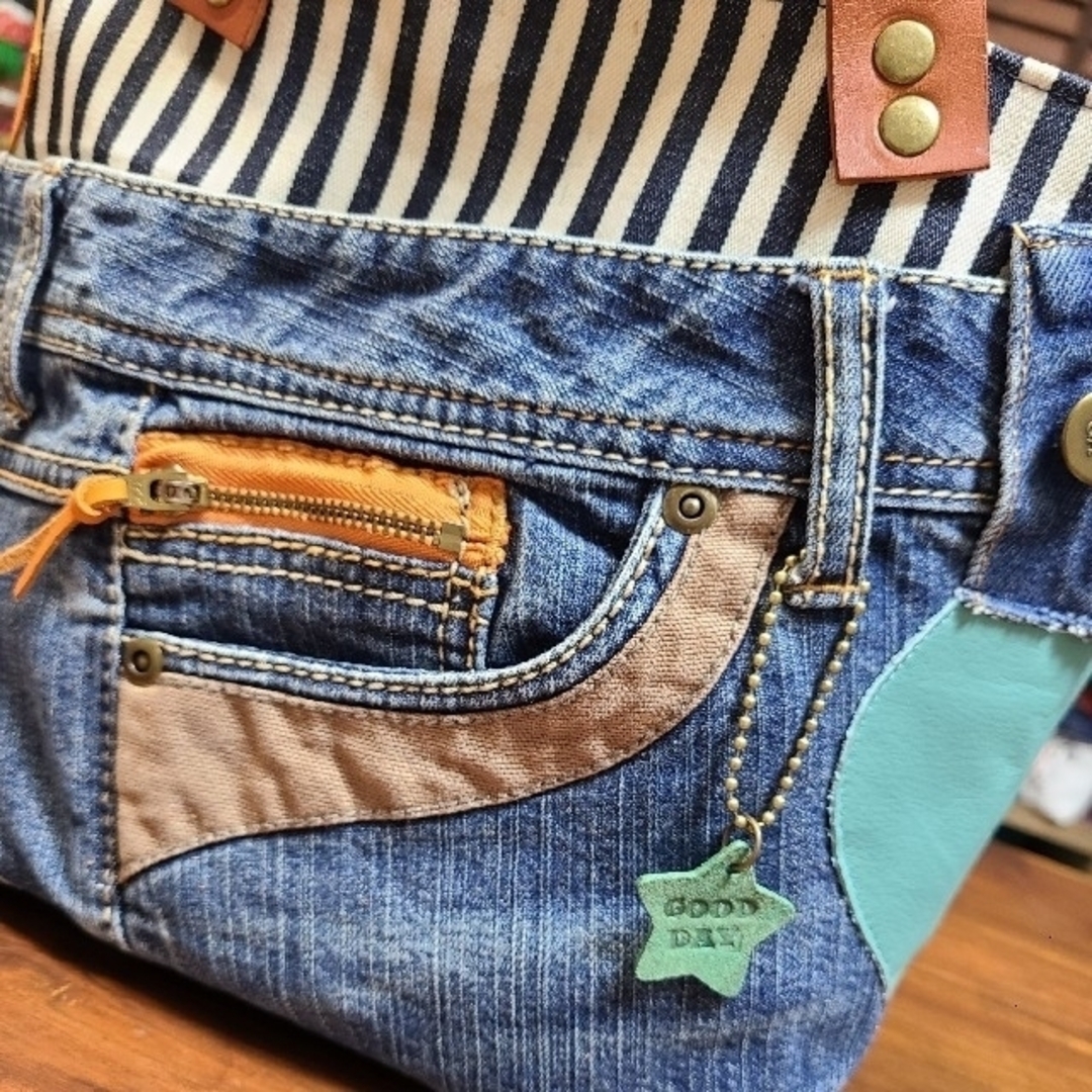 【SOLD OUT】パッチワーク☆デニムリメイクSIZE33 2