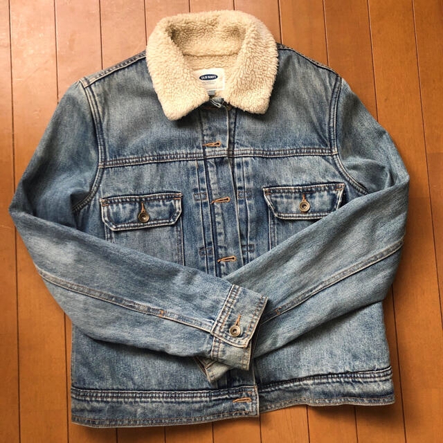 Old Navy(オールドネイビー)のOLD NAVY ボア デニムジャケット レディースのジャケット/アウター(Gジャン/デニムジャケット)の商品写真