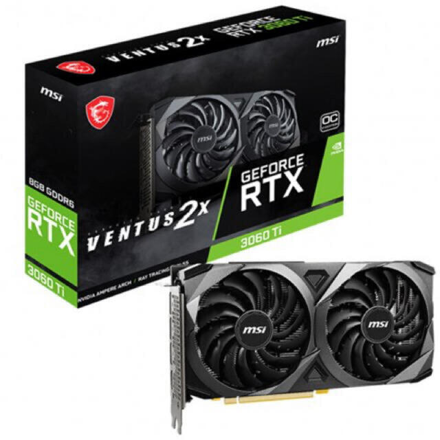 新品未開封 RTX 3060 Ti VENTUS 2X 8G OCV1 LHR