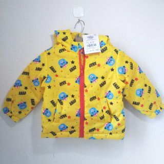 アナップキッズ(ANAP Kids)の新品　ANAP kids  リップちゃんとナップくん　中綿ジャケット　８０㎝(コート)