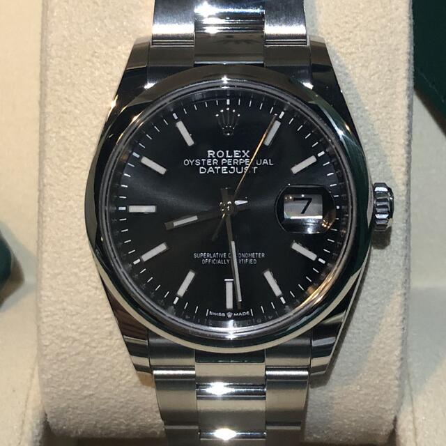 ROLEX(ロレックス)の【専用】 デイトジャスト36 ブラック　オイスターブレス メンズの時計(腕時計(アナログ))の商品写真