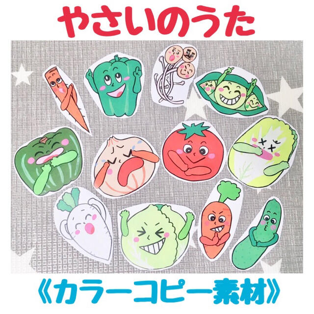 限定数のみ 【専用】《カラーコピー素材》食育セットコンコンクシャン