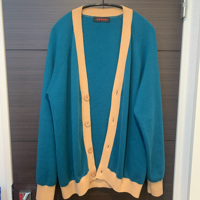 ¥41,800◆CABaN◆コットンカシミヤバイカラーVネックカーディガン　L 4