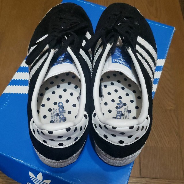 ブラック24.5cm adidas originals 厚底スニーカー