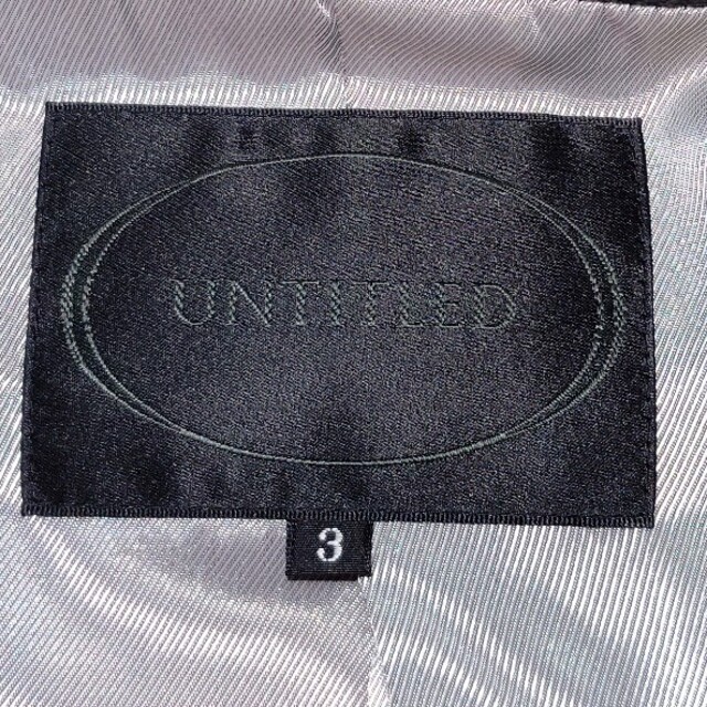 UNTITLED(アンタイトル)のアンタイトル　UNTITLED　レザー　ジャケット レディースのジャケット/アウター(ノーカラージャケット)の商品写真