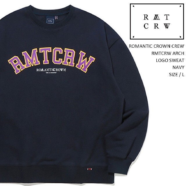 【 ROMANTIC CROWN 】 正規品 RMTCRW LOGO SWEAT