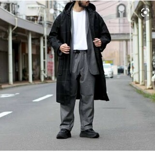 コモリ(COMOLI)のgraphpaper original pane hooded coat 2(ダッフルコート)