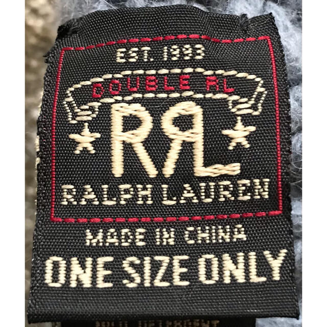 RRL(ダブルアールエル)のレア 素敵なデザイン RRL RALPH LAUREN アンカー 碇 ミトン手袋 メンズのファッション小物(手袋)の商品写真