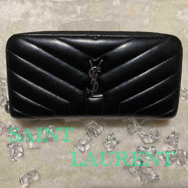 保存版 SAINT LAURENT サンローラン ラウンドファスナー 長財布 - www