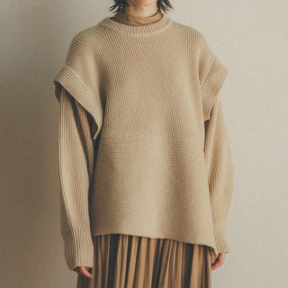 ステュディオス(STUDIOUS)のCLANE 2WAY SLANT KNIT TOPS(ニット/セーター)