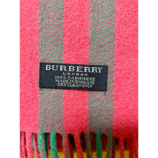 Burberry バーバリー マフラー カシミア 英国製 レディースのファッション小物(マフラー/ショール)の商品写真