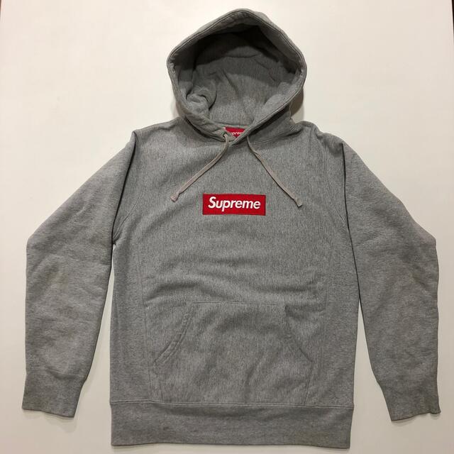 Supreme シュプリーム box logo ボックスロゴパーカー グレー