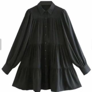 ザラ(ZARA)のZARA ティアードワンピース  XS(ミニワンピース)