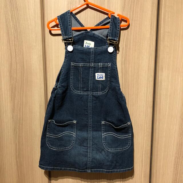 こども ビームス(コドモビームス)のLEEキャミサロペットデニムスカート キッズ/ベビー/マタニティのキッズ服女の子用(90cm~)(ワンピース)の商品写真