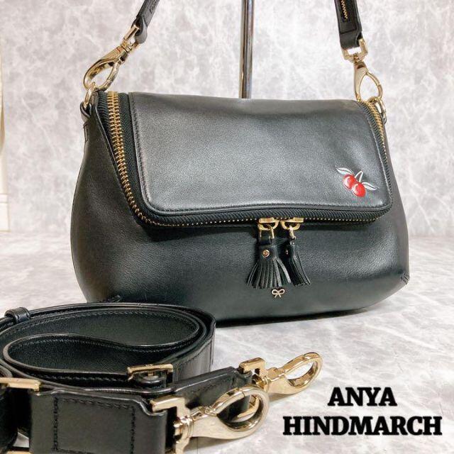 未使用に近い ANYA HINDMARCH 2way チェリー ショルダーバッグアニヤハインドマーチ