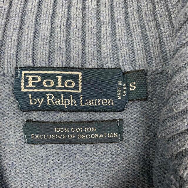 POLO RALPH LAUREN(ポロラルフローレン)の90s ポロ ラルフローレン ハーフジップ ニット セーター くすみ レディースのトップス(ニット/セーター)の商品写真