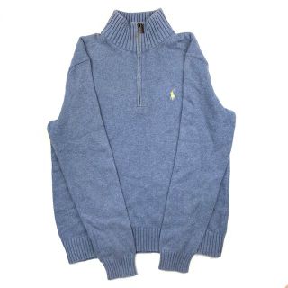 ポロラルフローレン(POLO RALPH LAUREN)の90s ポロ ラルフローレン ハーフジップ ニット セーター くすみ(ニット/セーター)