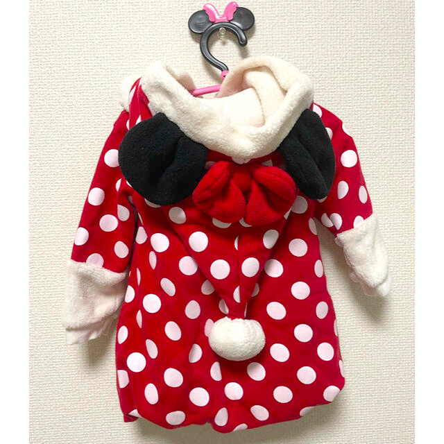Disney(ディズニー)のベビー服　ミニー　80サイズ　クリスマスコスプレ キッズ/ベビー/マタニティのベビー服(~85cm)(ワンピース)の商品写真