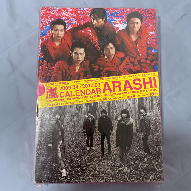 嵐(アラシ)の嵐　ARASHI カレンダー2009-2010 2週めくりダイアイリー式カレンダ エンタメ/ホビーのタレントグッズ(アイドルグッズ)の商品写真