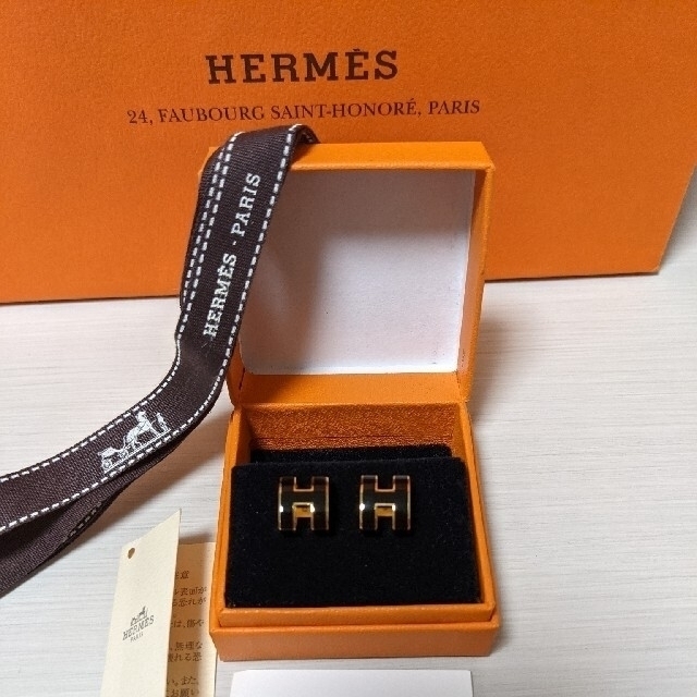 Hermes(エルメス)の美品♡HERMES　エルメス　ポップ　ピアス　黒 レディースのアクセサリー(ピアス)の商品写真