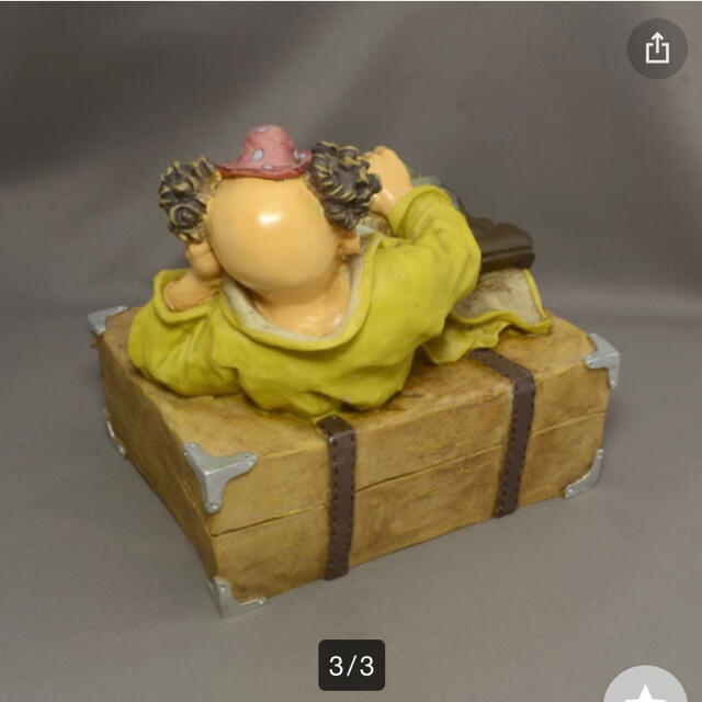 アンティーク風 ピエロ 置き物 道化師 クラウン (clown) インテリア