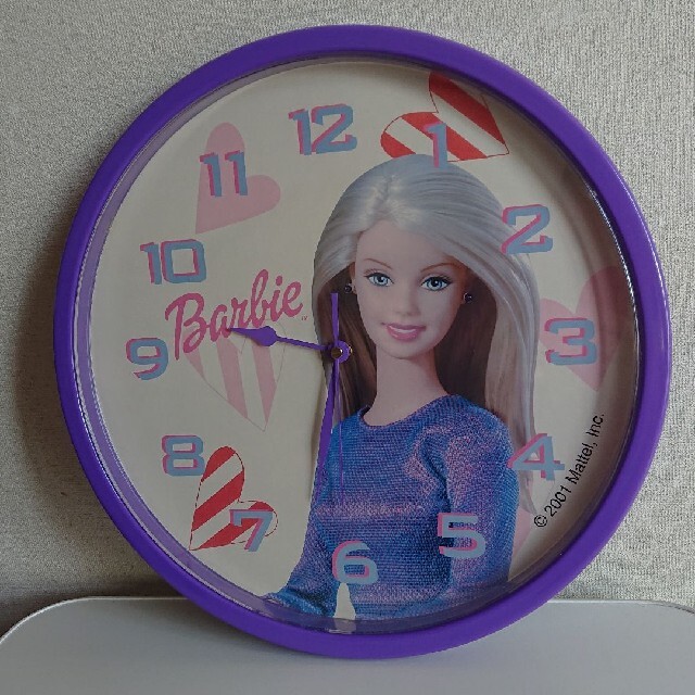 Barbie - MATTEL社 Barbie 壁掛け 時計 ヴィンテージ レトロ