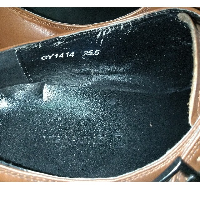 VISARUNO 革靴 茶 メンズの靴/シューズ(ドレス/ビジネス)の商品写真