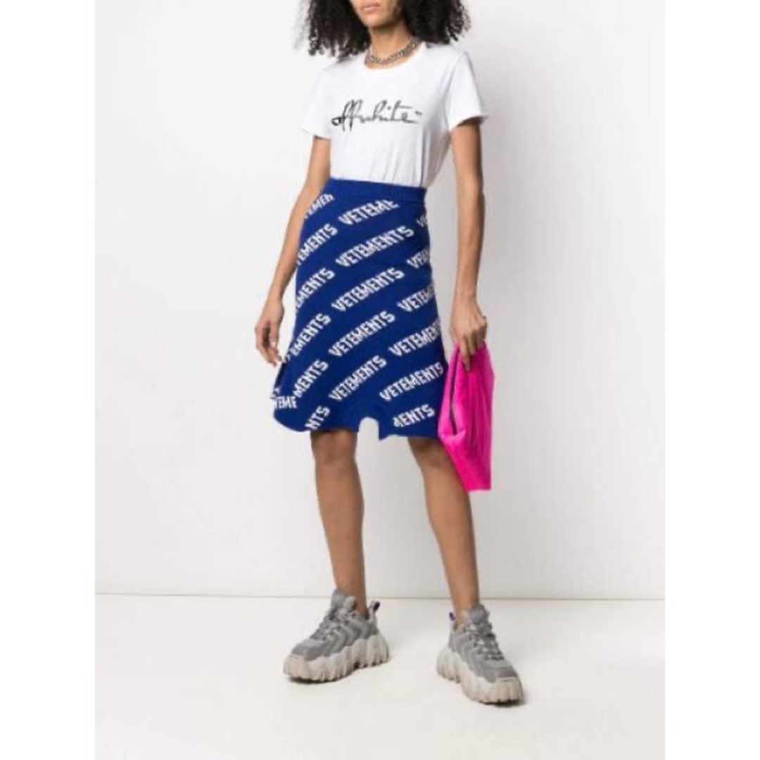 Balenciaga(バレンシアガ)の今週末まで限定最終値下げ‼️vetements logo knit skirt レディースのスカート(ひざ丈スカート)の商品写真
