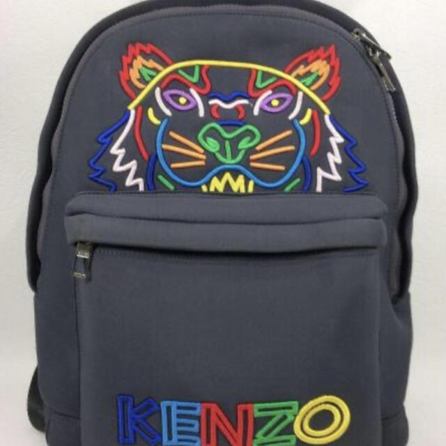 KENZO リュック バックパック グレー レインボータイガー 刺繍 desasukasenang.com