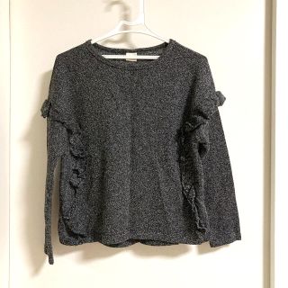 ザラ(ZARA)のZARA フリル付きトレーナー　11-12サイズ(Tシャツ/カットソー)