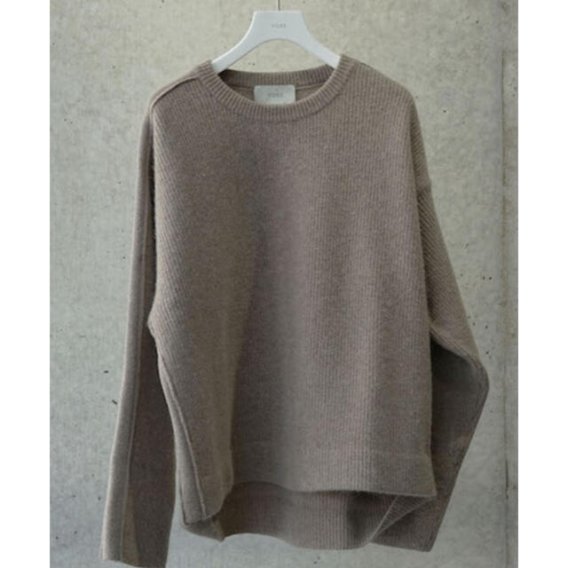 YOKE 7G oversized half knit ベージュ