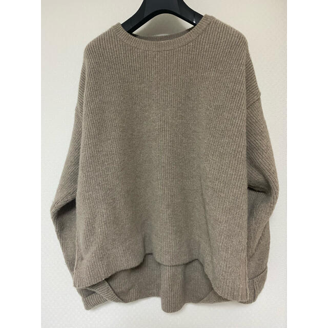YOKE 7G oversized half knit ベージュ - ニット/セーター