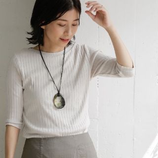 アーバンリサーチドアーズ(URBAN RESEARCH DOORS)の【新品】URBAN RESEARCH DOORS 針抜き6分袖カットソー(カットソー(長袖/七分))